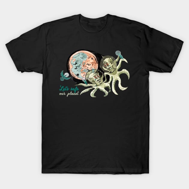 Let's safe our planet - Resonance T-Shirt by mnutz